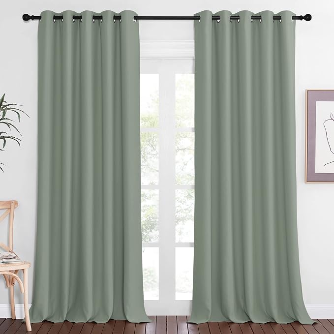 NICETOWN Sliding Door Window Treatment Blackout Patio Door Curtain Panels by NICETOWN
