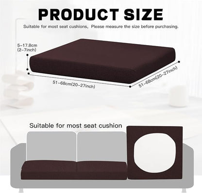 8Pcs Outdoor Cushion Covers, Elastic Patio Cushion Covers | Washable, - Image 2