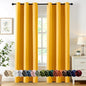 MIULEE Blackout Curtains for Bedroom 2 Panels 40 x 84 Inch Long Yellow | by MIULEE