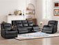 ANJ Premium Genuine Manual Reclining Sofa Set, Included Manul Recliner Chair by ANJ