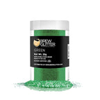 Green BREW GLITTER Edible Glitter For Drinks, Cocktails, Beer, Garnish Glitter & Beverages | KOSHER & HALAL Certified | 100% Edible & Food Grade | Vegan, Gluten, Nut Free (25g, Green)