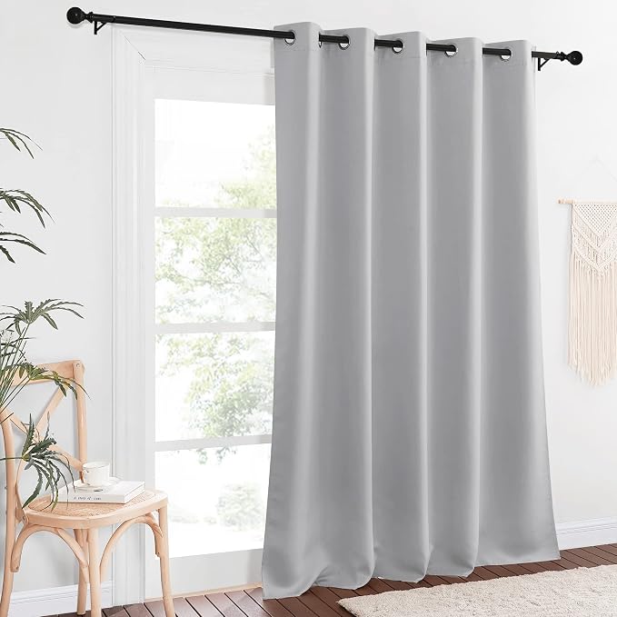 NICETOWN Sliding Door Window Treatment Blackout Patio Door Curtain Panels - Image 8
