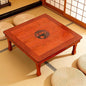 Folding Coffee Table, Square Wooden Low Table, Japanese Floor Sitting Tables by SJIOUEOT