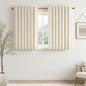 Topfinel 45 Inches Long Linen Blackout Curtains Tiers by Topfinel