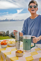 Stanley Stay-Chill Pitcher 64 oz | Cold Water, Beer, and Drink Pitcher with Lid | Large Capacity Durable Beverage Container with Handle | Insulated Stainless Steel | BPA-Free | Hammertone Green