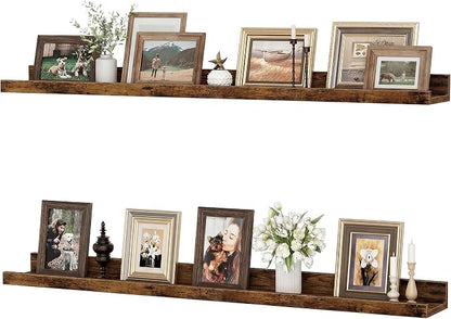 Floating Shelves for Wall, 36 inch Wood Floating Shelves Set of 2, Picture by Unknown