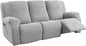 5-Piece Recliner Sofa Covers, Stretch Geometric Strokes Jacquard Recliner Sofa by Unknown