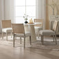 LZAREAL Farmhouse Dining Chairs Set of 4 Linen Fabric Upholstered Accent Side by LZAREALBetterRoomForRealLiving