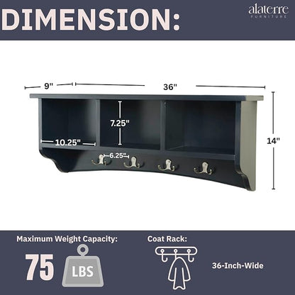 Shaker Cottage Wall-Mounted Coat Rack - Image 3