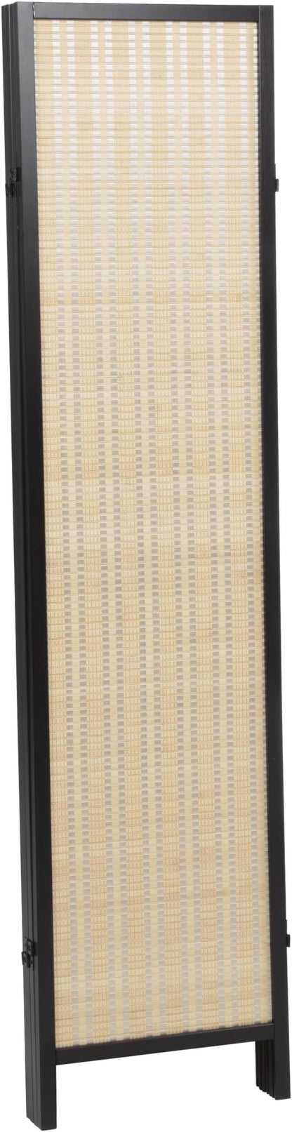 Roundhill Furniture Inkwell 4-Panel Bamboo Room Divider, Folding Portable - Image 8