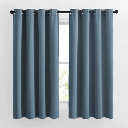 NICETOWN Smoky Blue Curtains for Girls Room by NICETOWN