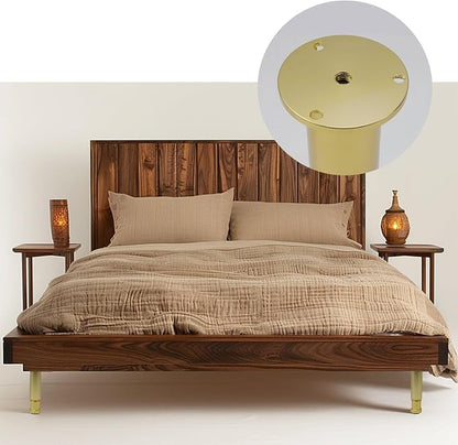 4 Pcs Gold Sofa Adjustable Legs Metal Modern Furniture Legs - Image 6