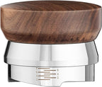 MOJAE 53mm Espresso Distributor, Coffee Distributor, Espresso Distribution Tool, Adjustable Depth Espresso Leveler with Walnut Wood Handle, Fits for 54mm Breville Barista Portafilter