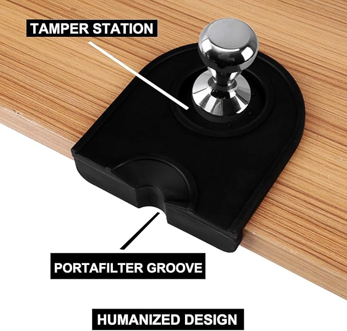 Coffee Tamper Mat Silicone Corner Tamping Mat (Small)