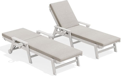 SERWALL Outdoor Chaise Lounge Set of 2 by SERWALL
