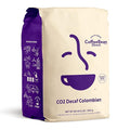 Coffee Bean Direct CO2 Decaf Colombian, Whole Bean Coffee, Light Roast, 5 Pound Bag (Pack of 1)
