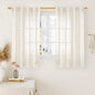 48 Inch Short Window Linen Curtains 2 Panels, 34 x 48 Inch | Light Filtering by LAMIT