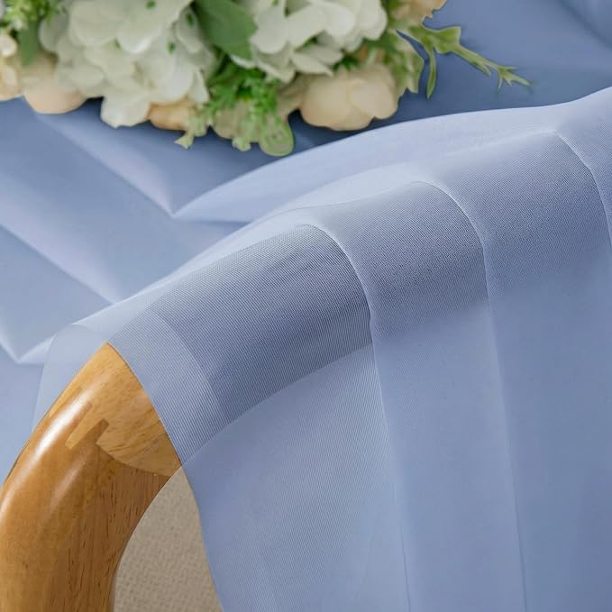 Sheer Curtains 96 inches Long 2 Panels Set - Image 4
