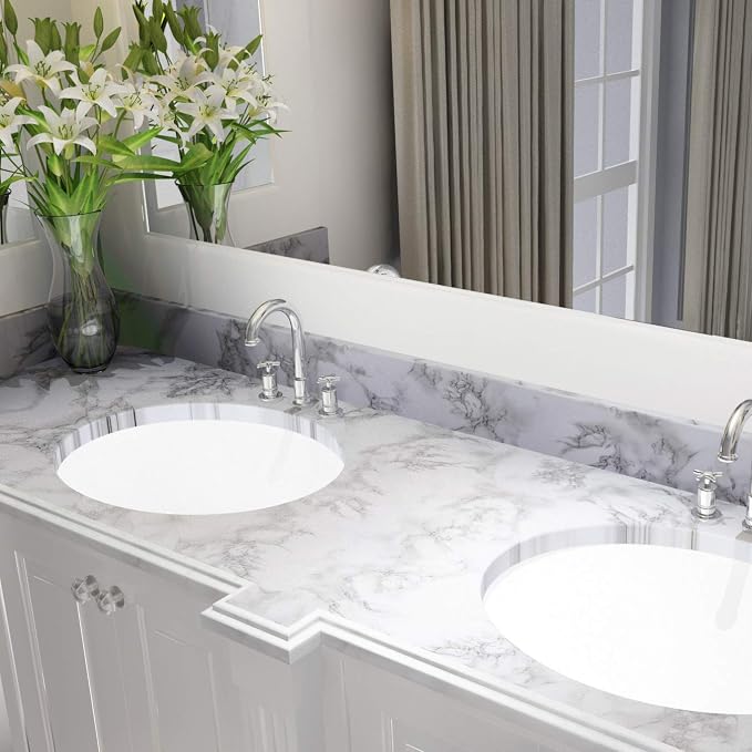 Art3d 200" * 17.3" Marble Paper Countertops - Image 7