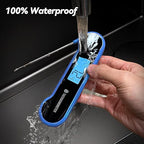 0.5 Sec Instant Read Meat Thermometer Digital with ±0.5℉ Precision, 100% Waterproof Auto Flip Bright LCD Screen, Motion Sensing Food Thermometer for Cooking Kitchen Oven Grill Candy BBQ, Blue