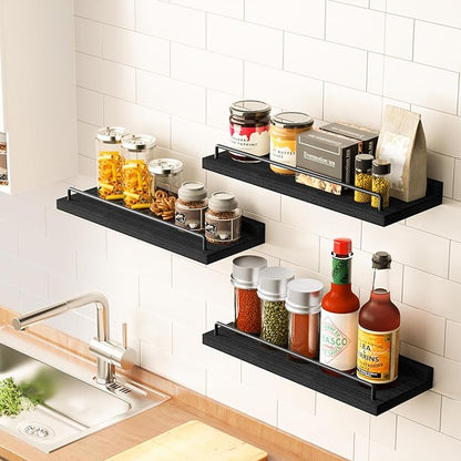 RYOFOBETTO Floating Shelves for Wall Decor Bathroom Shelves Over Toilet - Image 6