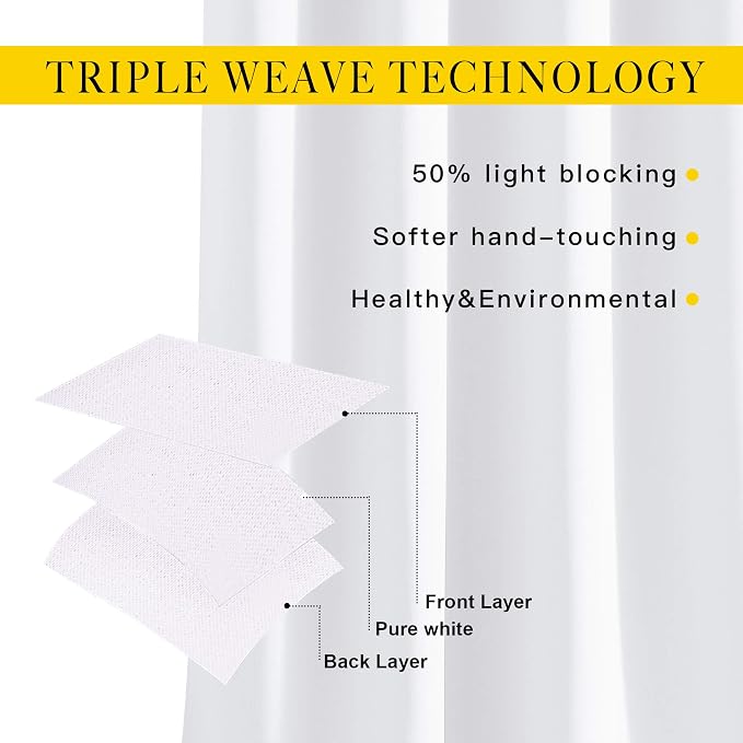 NICETOWN White Room Darkening Curtain Panels - Image 5
