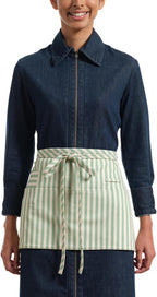 MEEMA Waist Apron with 3 Pockets | Waitress Apron | Waitress Apron with Pockets | Half Aprons With Pockets | Server Aprons Women