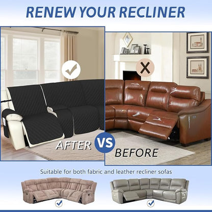 Arfntevss Recliner Sectional Couch Covers 1OO% Waterproof L Shape Sofa Cover - Image 5
