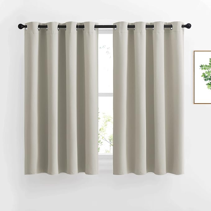NICETOWN Blackout Kitchen Curtains 45 inch Length by NICETOWN