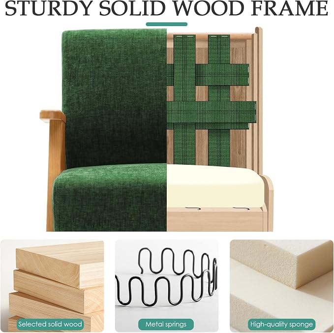 Home Accent Chair Mid Century Modern Accent Chair - Image 4
