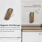 Magnetic Bread Lame Sourdough Scoring Tool Easy Scoring Knife for Bread Baking Scorer Cutter for Homemade Slashing with 10 Razor Blades - Storage Bag Included - Ergonomic Handle - Black Walnut