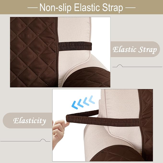 Reversible Recliner Chair Covers, Water Repellent, Chair Protectors Covers - Image 6