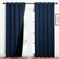 NICETOWN 100% Blackout Curtain Set, Thermal Insulated & Energy Efficiency by NICETOWN