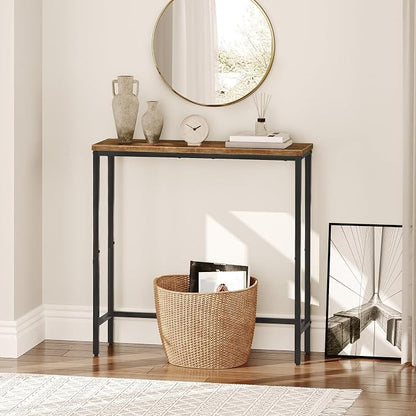 HOOBRO Narrow Console Table, 29.5" Small Entryway Table, Thin Sofa Side Display - Image 5