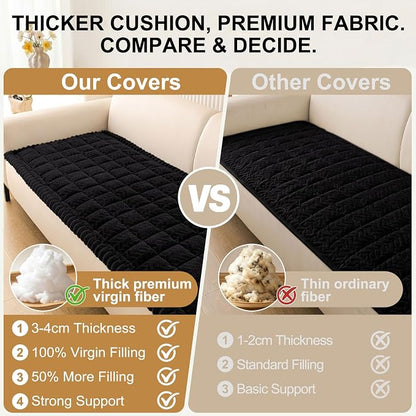 Smiry Couch Cover for Dogs, Non Slip Fuzzy Pet Sofa Arm Covers Washable | Sofa - Image 5