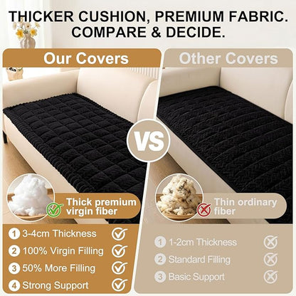 Smiry Couch Cover for Dogs, Non Slip Fuzzy Pet Sofa Arm Covers Washable | Sofa - Image 5