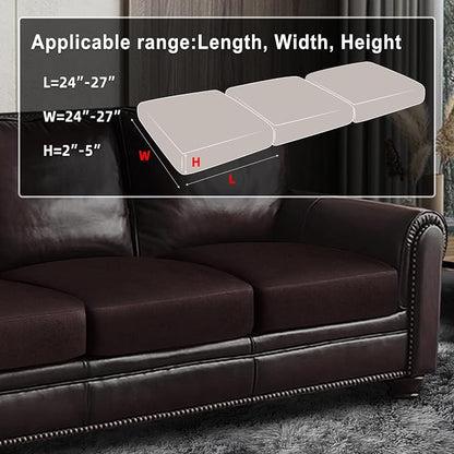 ANARACHON Leather Look Couch Cushion Covers Sofa Seat Slipcovers Sets Couches - Image 3