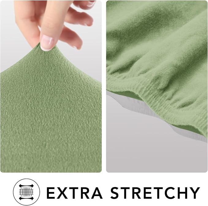 PureFit Stretch Couch Covers for Sofa Large Sofa Slipcovers Sage Green | - Image 3