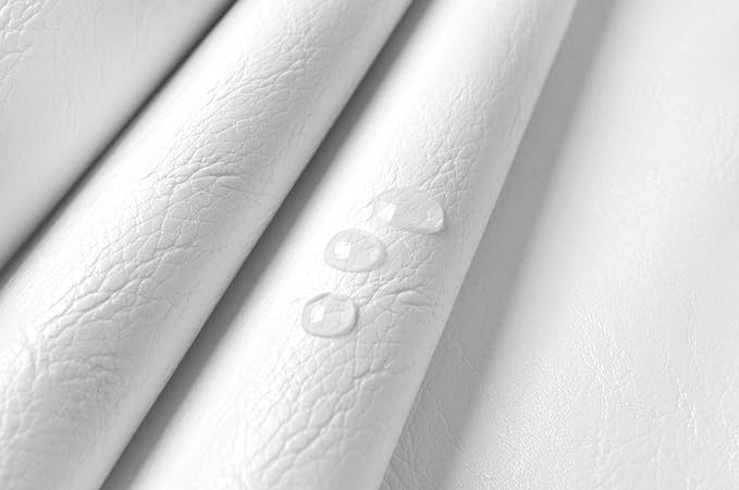Wento Thick Half Yard Faux Leather Fabric Soft Skin Grain PU Leather Fabric - Image 6