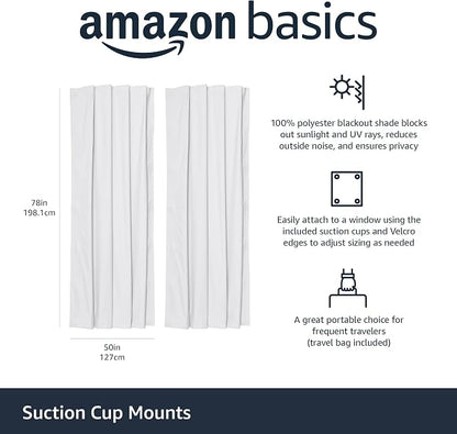 Amazon Basics Portable Blackout Curtain Shade - Image 2