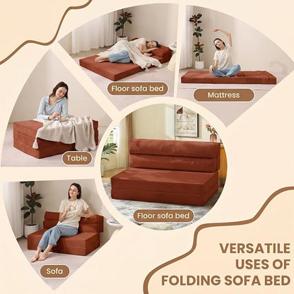 JUIKURY Folding Sofa Bed, Convertible Sleeper Chair - Image 7