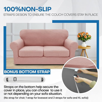 XINEAGE New 4 Pieces Extra Large Couch Covers - Image 7