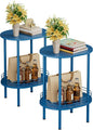 DGSANDGO Blue Side Table Set of 2, Side Tables Living Room, 2-Tier Nightstand by DGSANDGPuttheCustomerFirst
