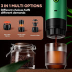 kejector Portable Coffee Maker Espresso Machine for Travel Nano Car Coffee Maker Compatible with Ground Coffee & Capsule for RV, Hiking Camping Office, Travel Espresso Maker Electric Green