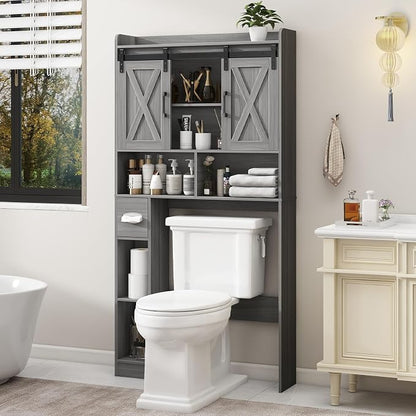 Farmhouse Over The Toilet Storage Cabinet by Vabches