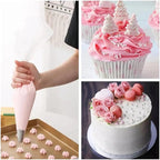 23 inch Frosting Piping Bag Disposable, AMBESTAR 200 Pieces Professional Clear Huge Thickened Cake Decorating Bag for Cream Frosting, Cakes and Cookies Decoration, Baking Lovers Accessories