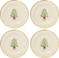 Lenox 897744 Holiday Tree Accent Plates, Service For 4, Christmas Dishes, Dinnerware Set,