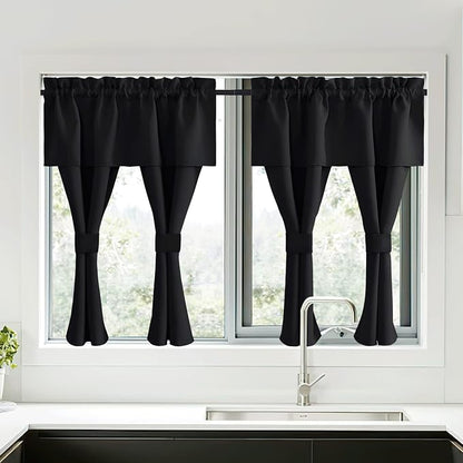 NICETOWN Black Blackout Curtains by NICETOWN