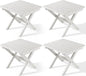 SERWALL Folding Outdoor Side Table Set of 4, Small Adirondack Side Table by SERWALL