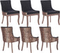 Modern Dining Chairs Set of 6, High Back Dining Chairs Side Chairs by MZDOO